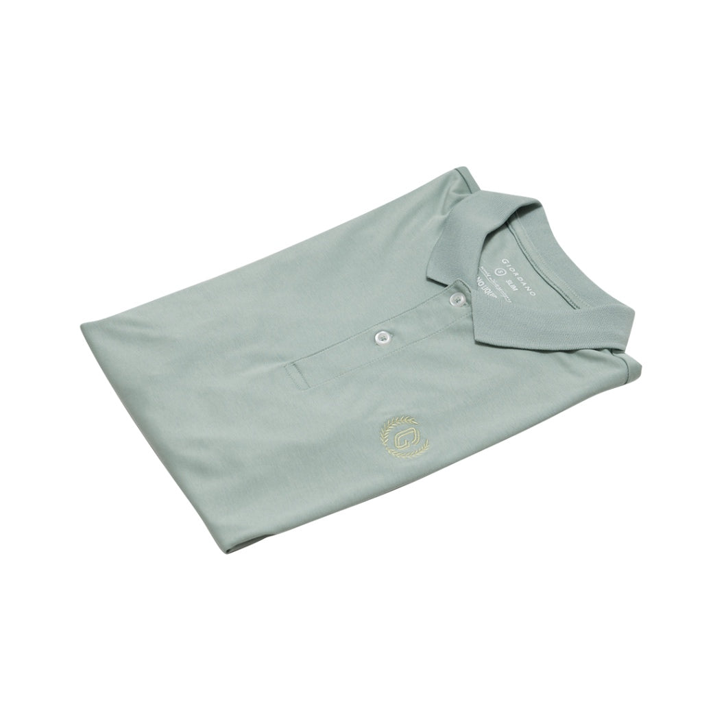 GIORDANO Men's Liquid Touch Polo (01012291) - 73 - Green Surf