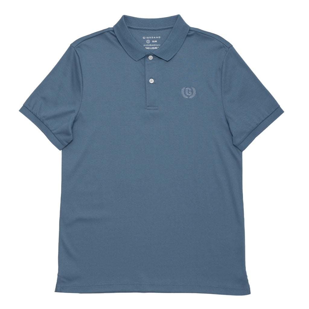 GIORDANO Men's Liquid Touch Polo (01012291) - 62 - Coronet Blue