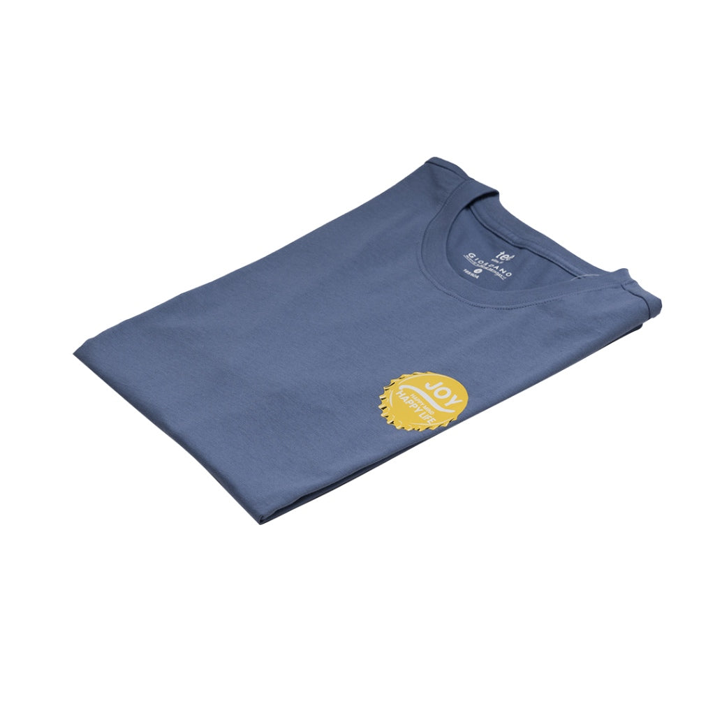 Men's Just Smile Printed Tee T-Shirt (01093301) - 11 - Velvet Morning
