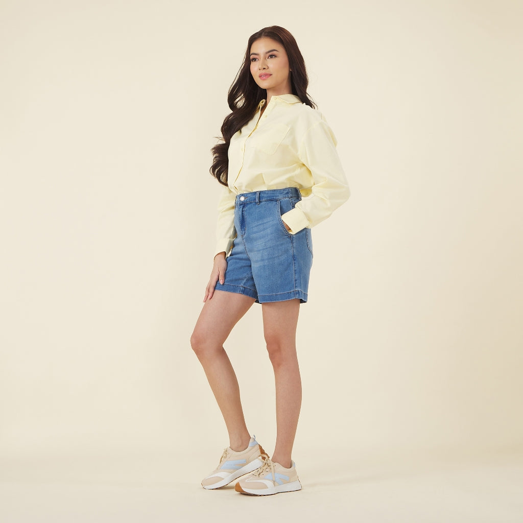 Women's Oxford Long Sleeves Loose Shirt (05344002) - 02 - Anise Flower