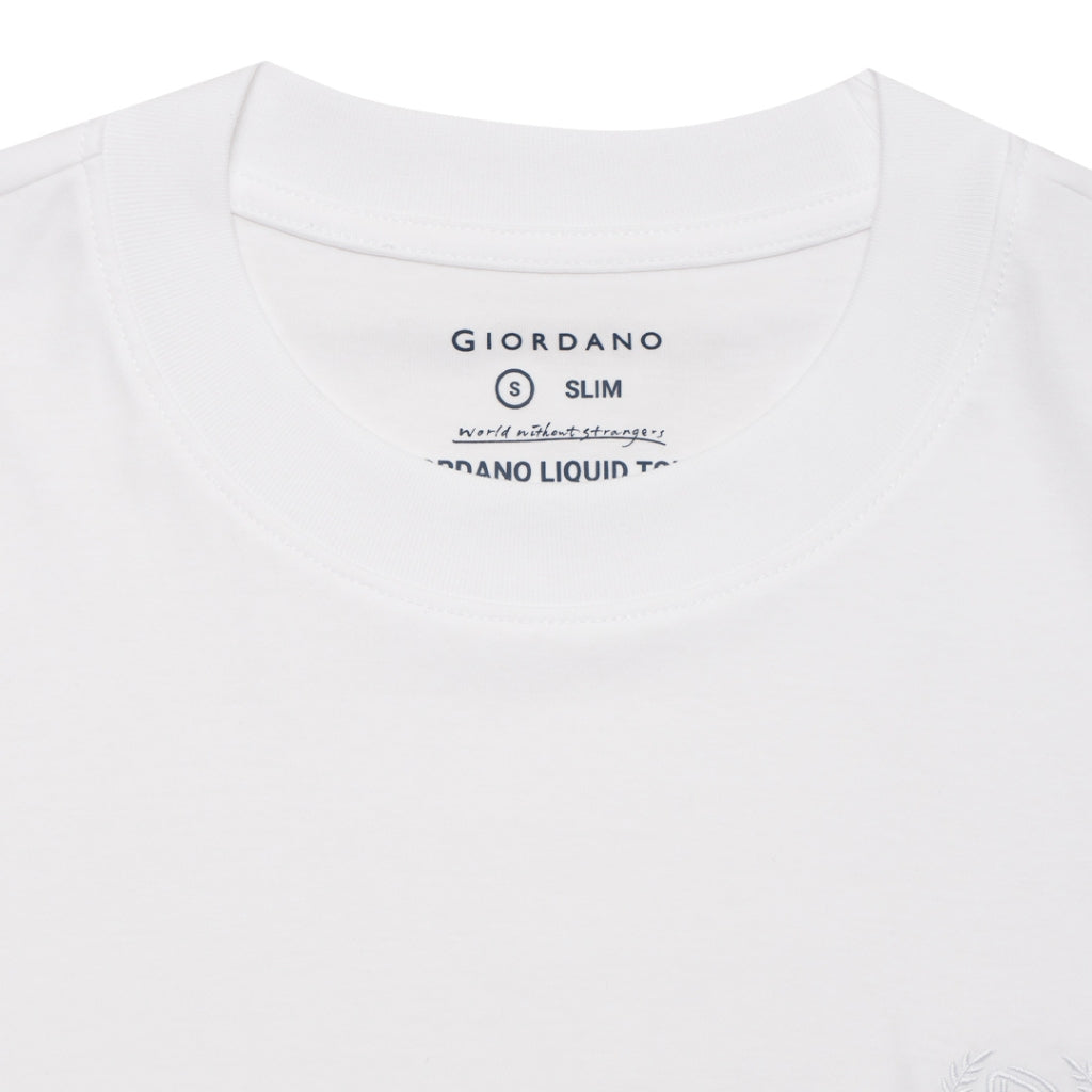Men's Liquid Touch Crew Neck Tee (01023802) - 11- Signature White