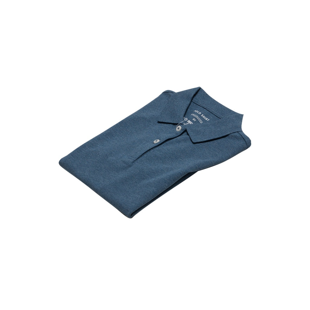 Women's Solid Polo (05312018) - 42 - Melange Midnight Haze
