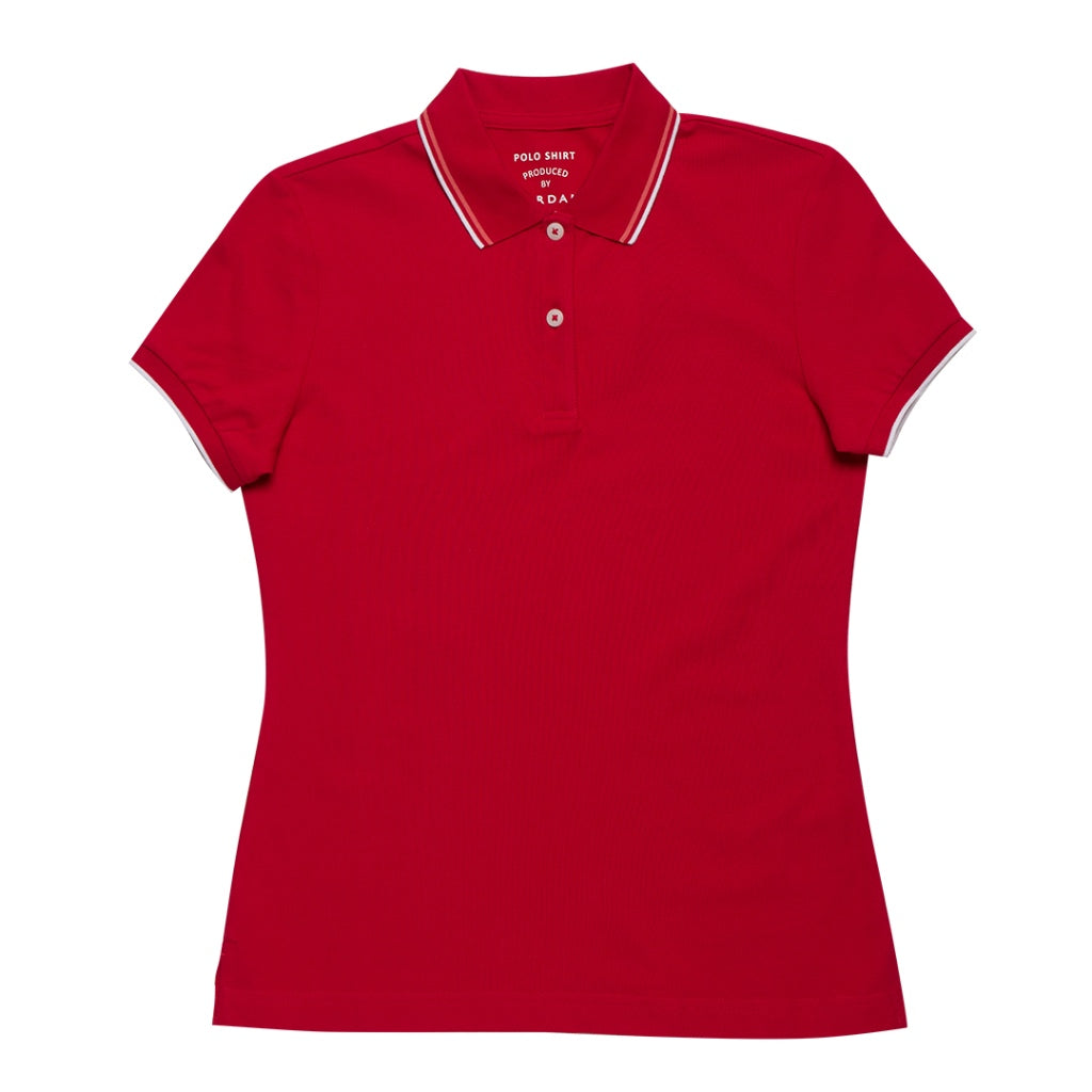 GIORDANO Women's Solid Polo (05312018) - 12 - Haute Red