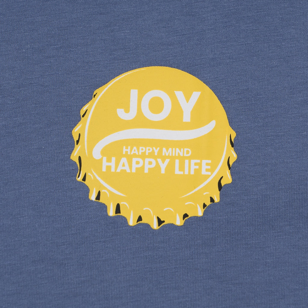 Men's Just Smile Printed Tee T-Shirt (01093301) - 11 - Velvet Morning