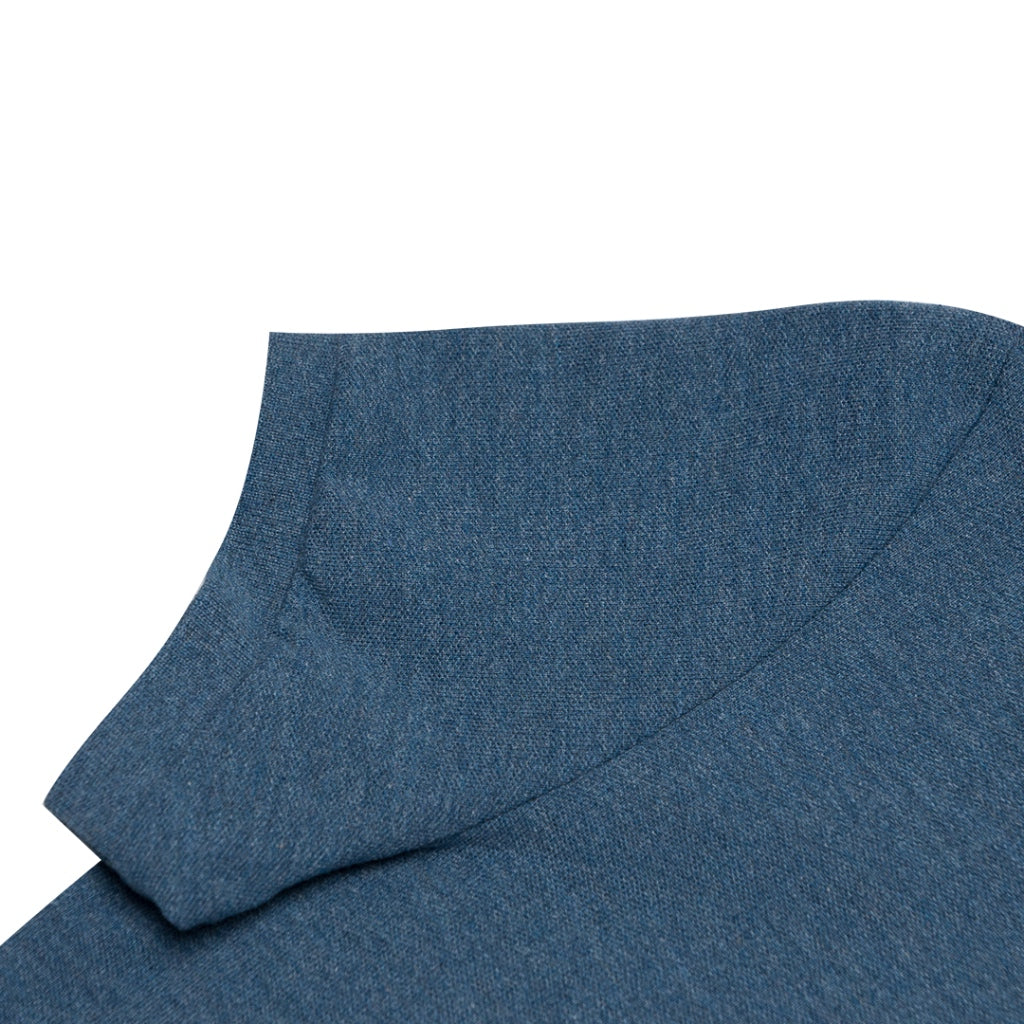 Women's Solid Polo (05312018) - 42 - Melange Midnight Haze