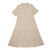 Women's Cotton Linen Short Sleeves Half Placket Dress (05464204) - 04 - Khaki