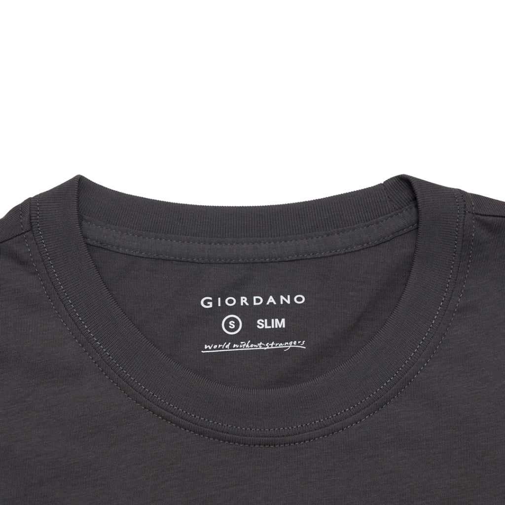 GIORDANO Men's Printed Tee (01093242) - 02 - Iron Gate