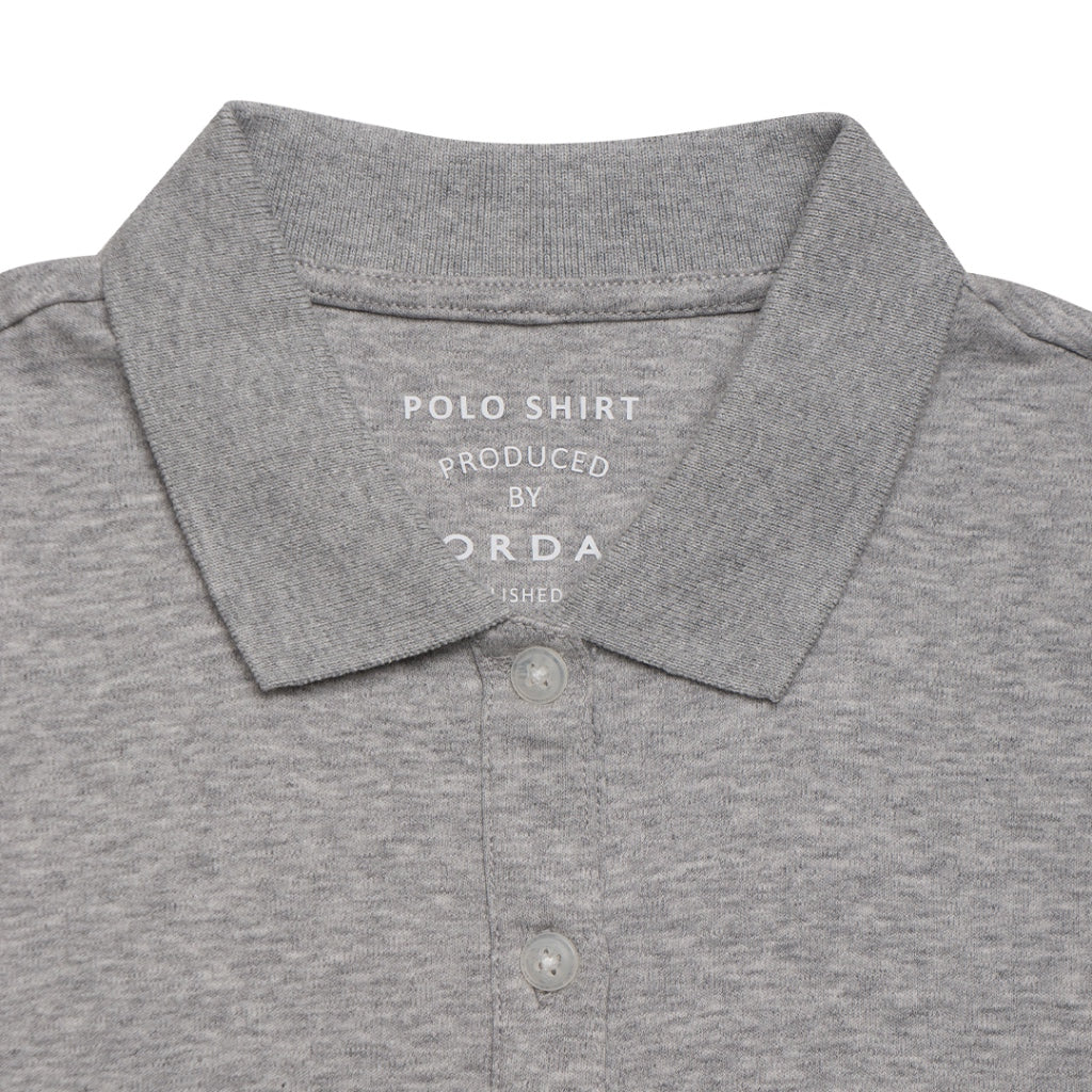 GIORDANO Women's Liquid Touch Polo (05312291) - 10 - Mid Heather Grey
