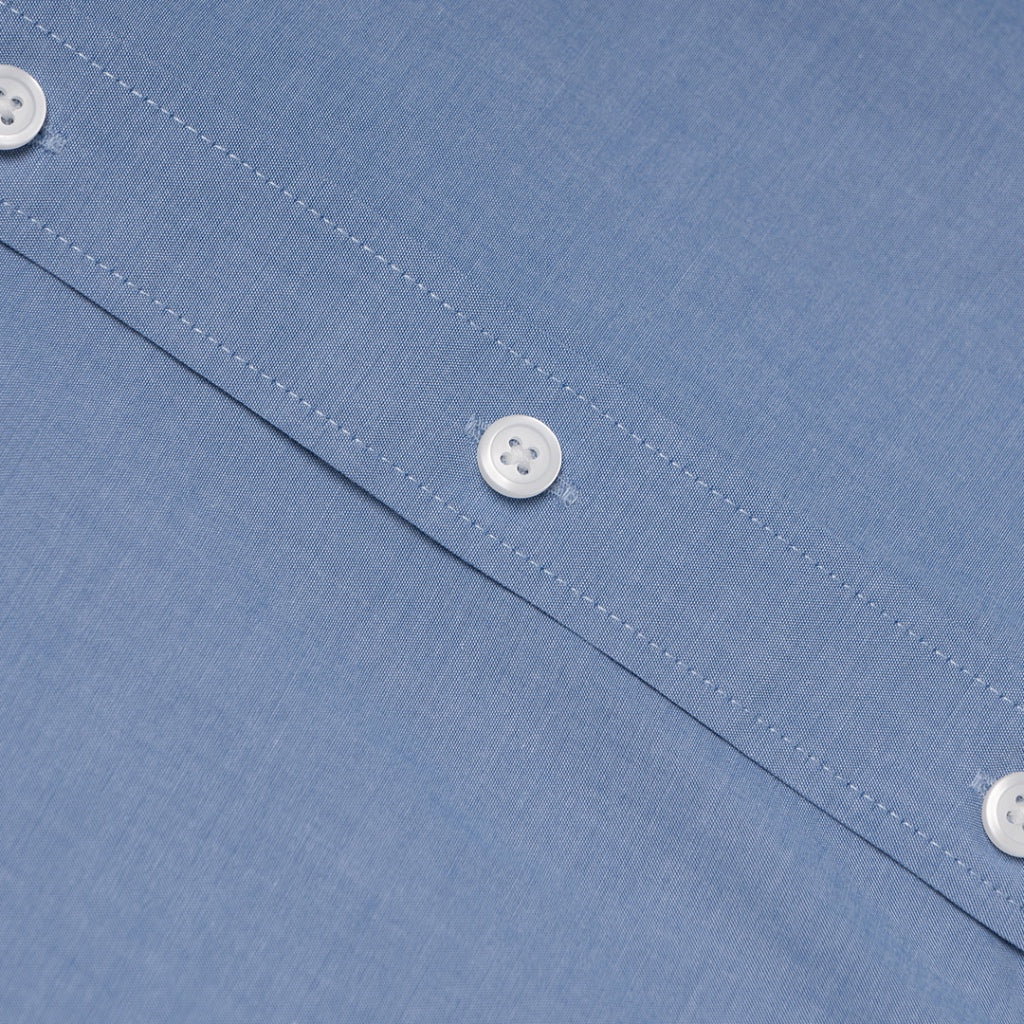 Men's Long Sleeves Pocket Shirt (01042002) - 86 - Blue