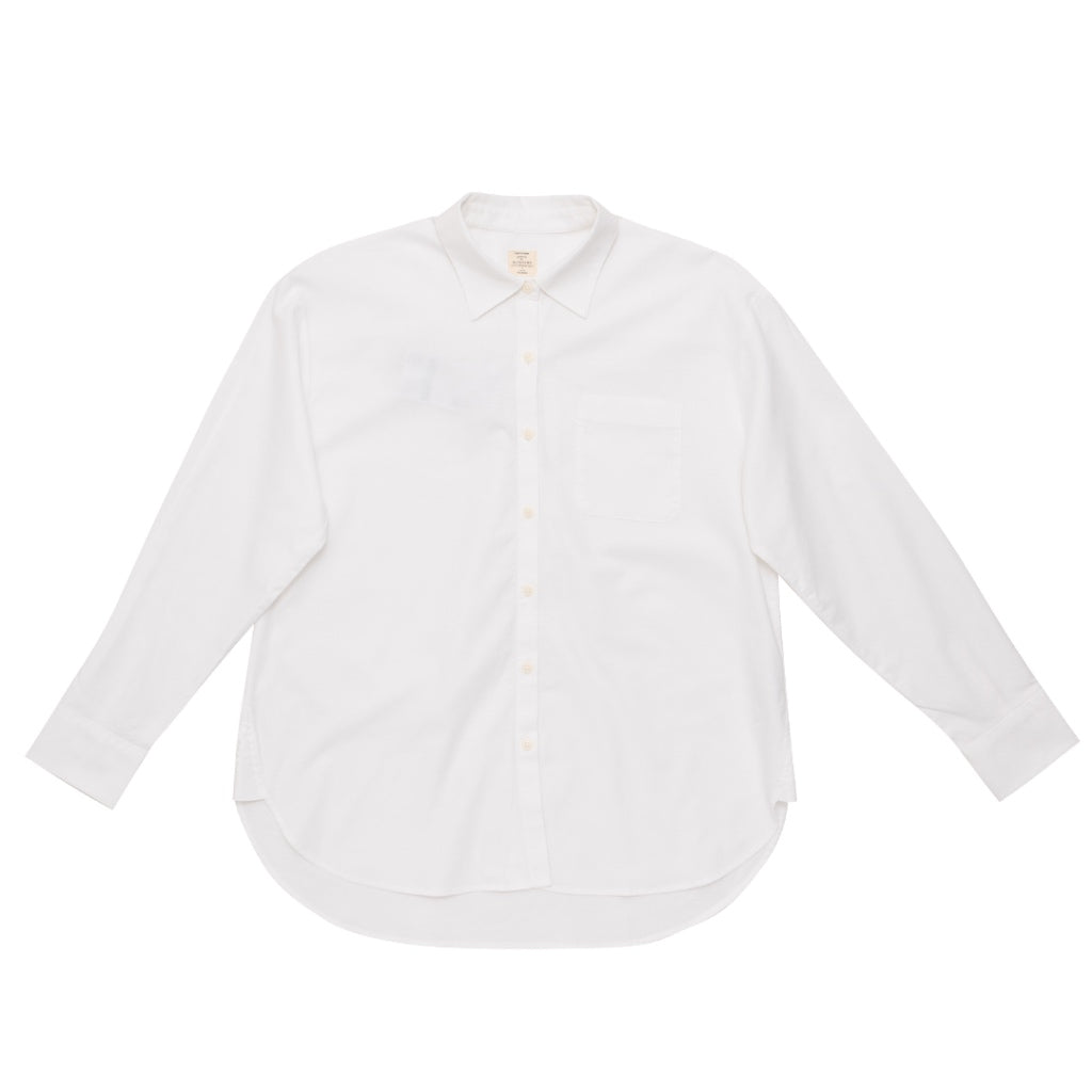 Women's Oxford Long Sleeves Loose Shirt (05344002) - 01 - White