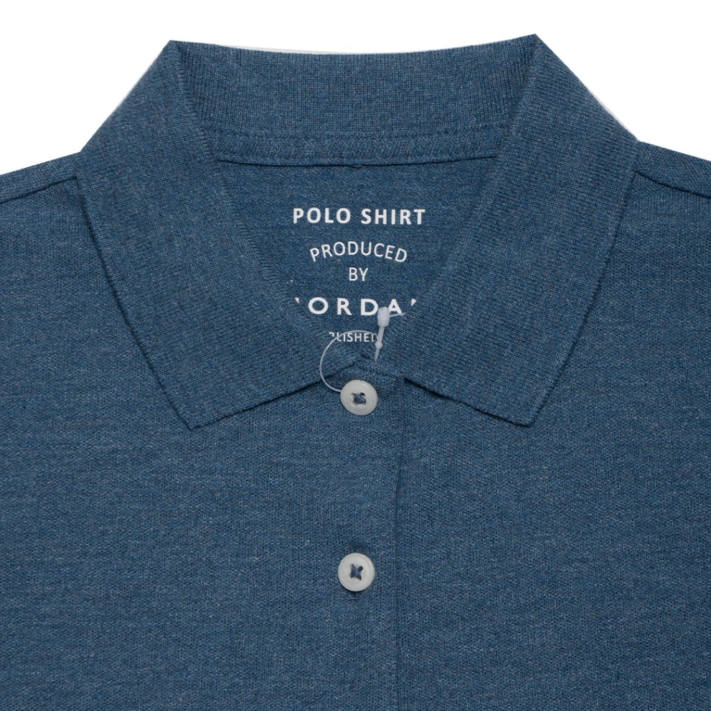 Women's Solid Polo (05312018) - 42 - Melange Midnight Haze