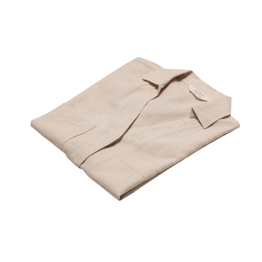 Women's Cotton Linen Poplin Shirt (05344207) - 04 - Khaki