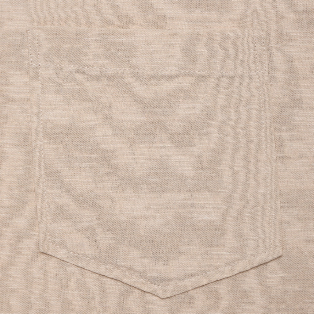 Women's Cotton Linen Poplin Shirt (05344207) - 04 - Khaki