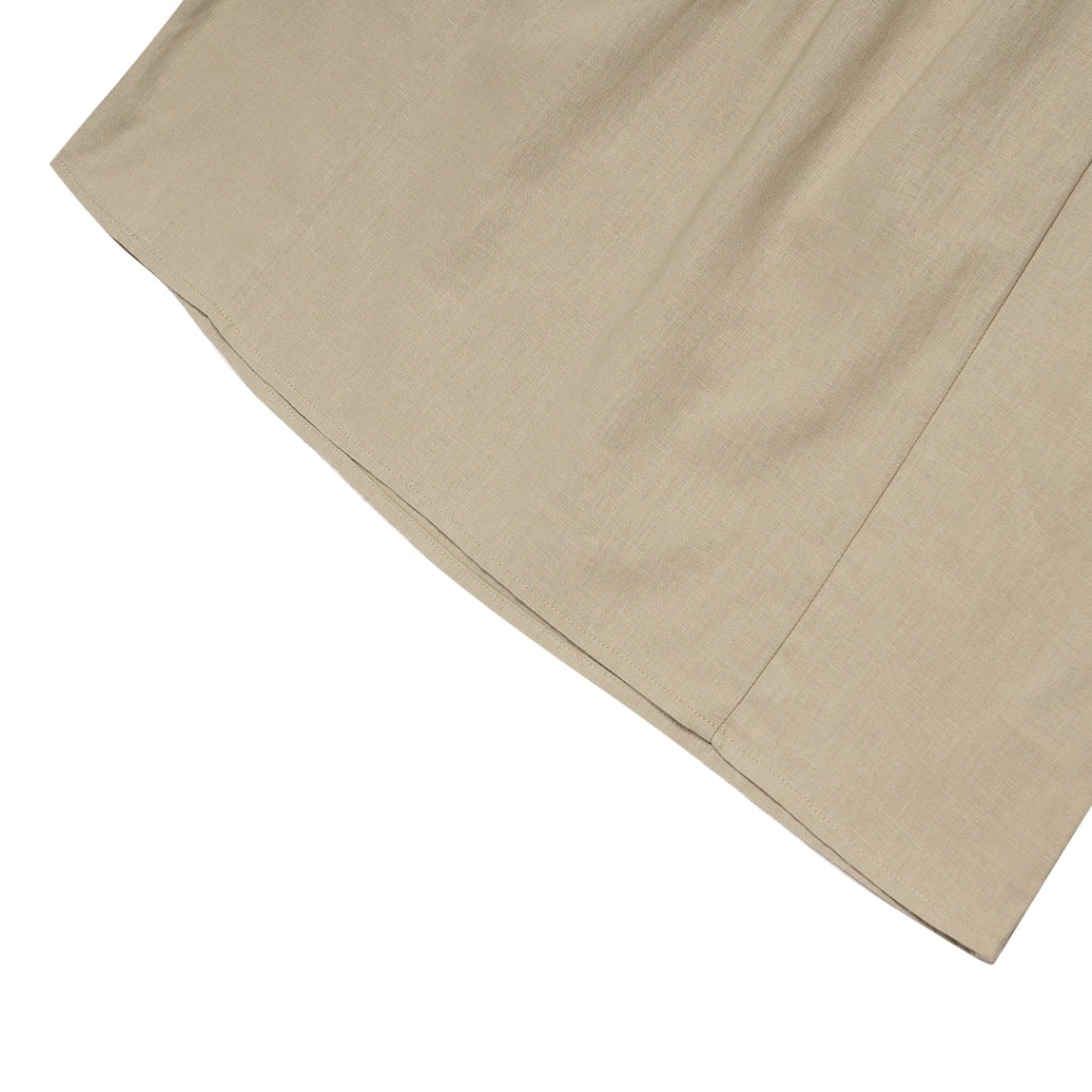 Women's Cotton Linen Mock Neck Boyfriend Shirt (05342212) - 05 - Elm