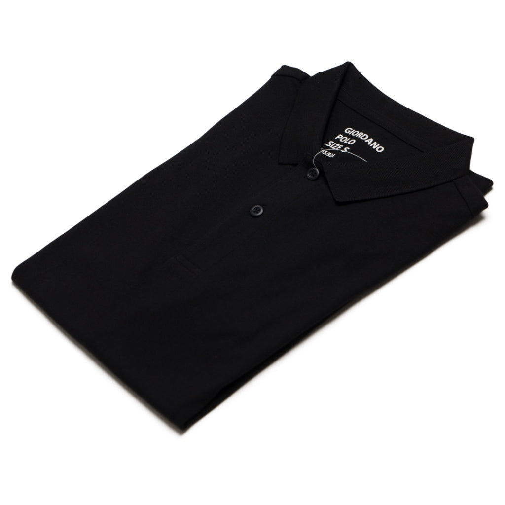 Men's Solid Polo (01012018) - 10 - Signature Black