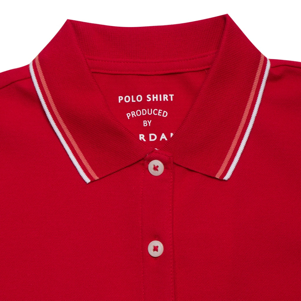 GIORDANO Women's Solid Polo (05312018) - 12 - Haute Red