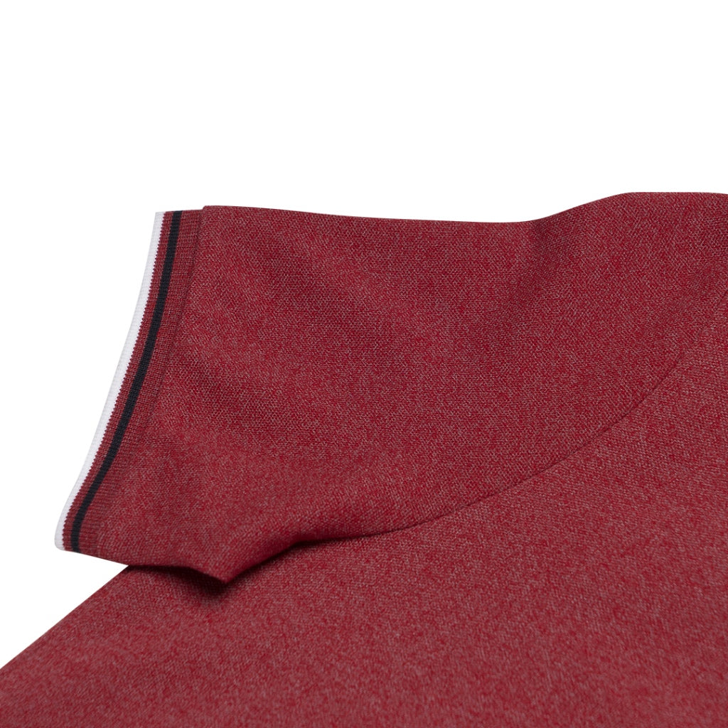 GIORDANO Women's Frog Polo (05313700) - 45 - Melange Signature Red