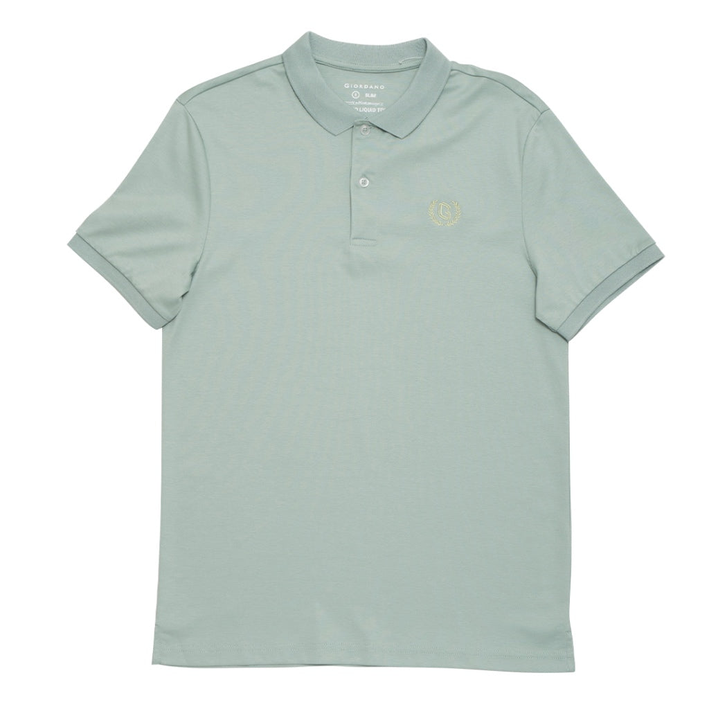 GIORDANO Men's Liquid Touch Polo (01012291) - 73 - Green Surf