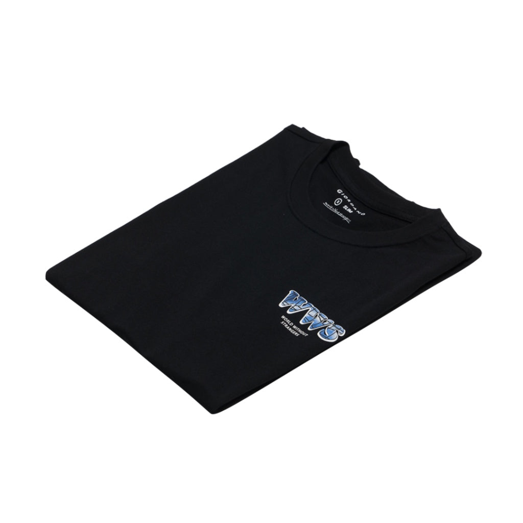 GIORDANO Men's WWS Printed Tee T-Shirt (01093308) - 21 - Signature Black