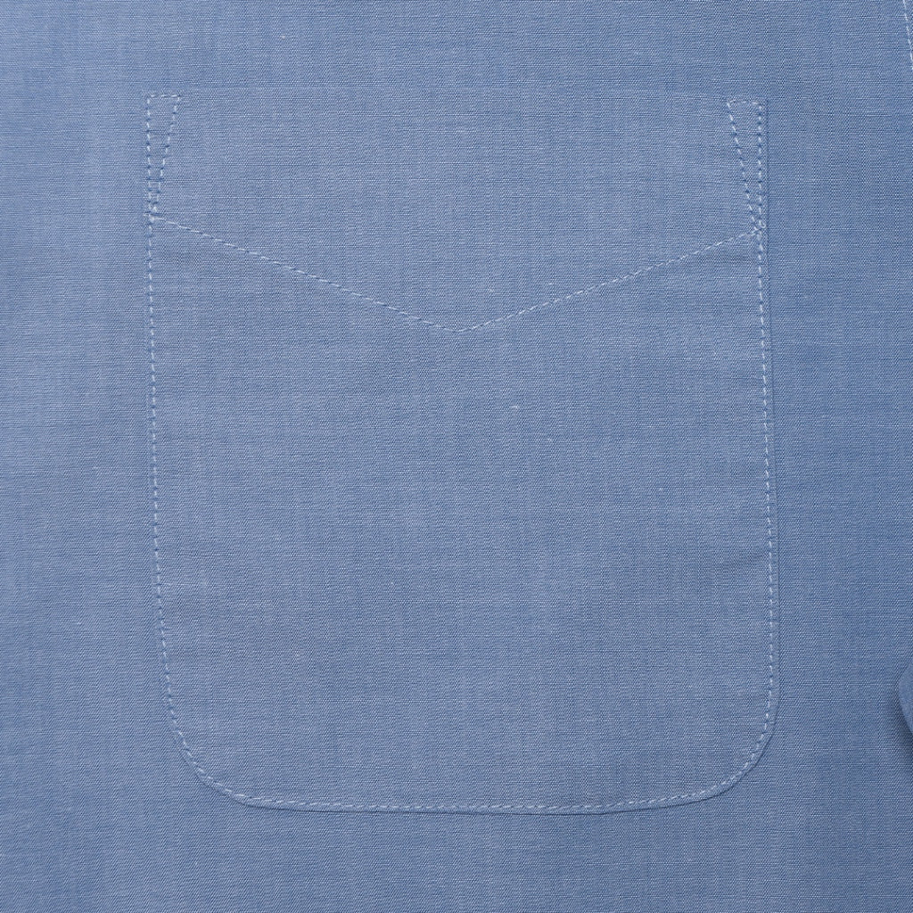 Men's Long Sleeves Pocket Shirt (01042002) - 86 - Blue