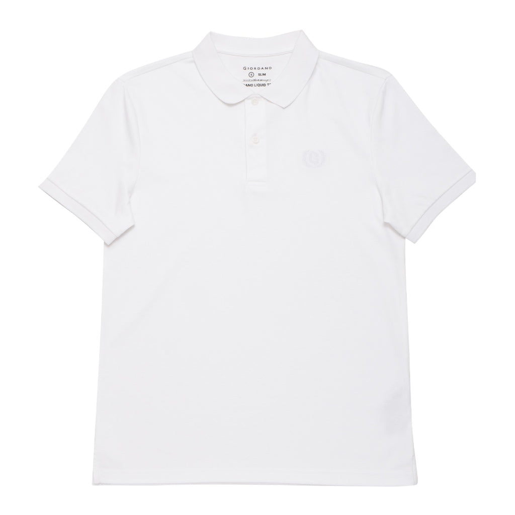 GIORDANO Men's Liquid Touch Polo (01012291) - 67 - Signature White