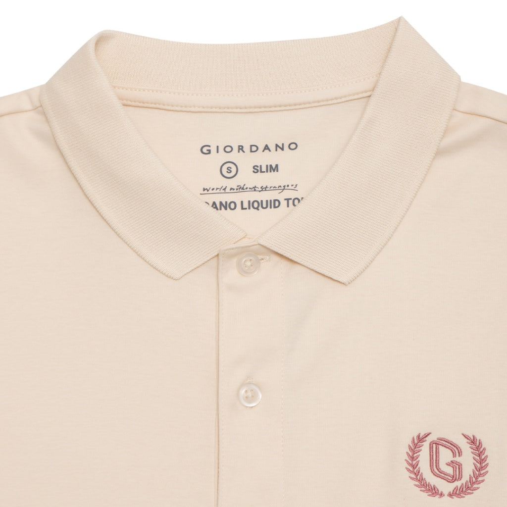 GIORDANO Men's Liquid Touch Polo (01012291) - 77 - Whitecap Grey