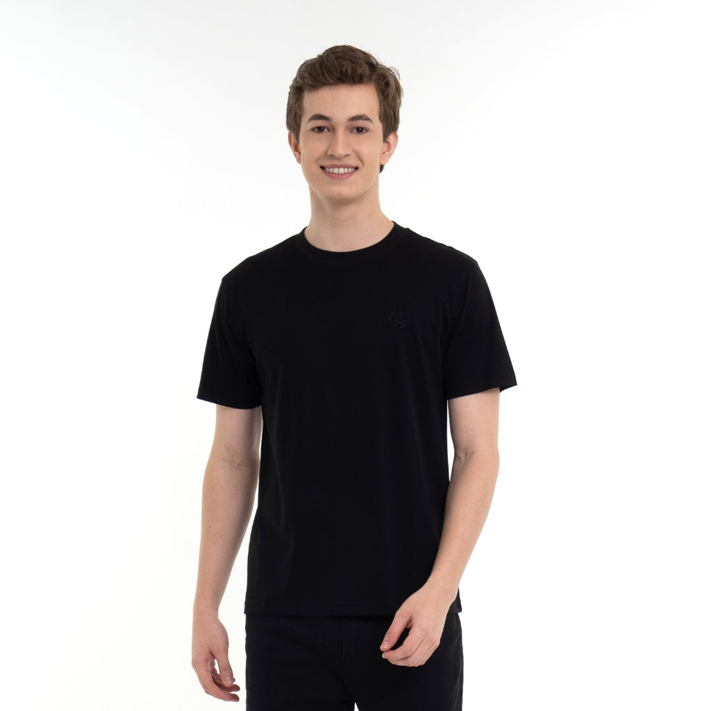 Men's Liquid Touch Crew Neck Tee (01023802) - 19 - Signature Black