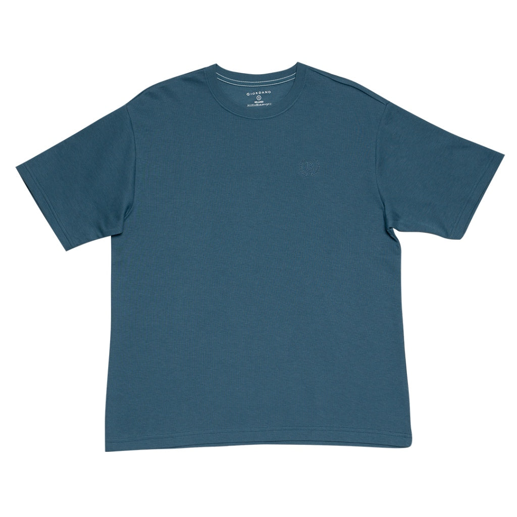 GIORDANO Men's French Ribbed Crew Neck Tee (01023303)