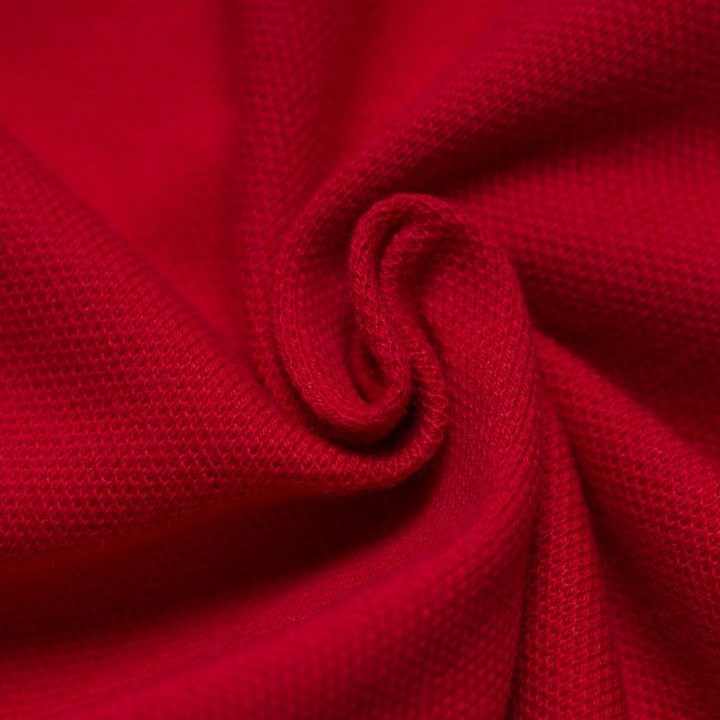 GIORDANO Women's Solid Polo (05312018) - 12 - Haute Red