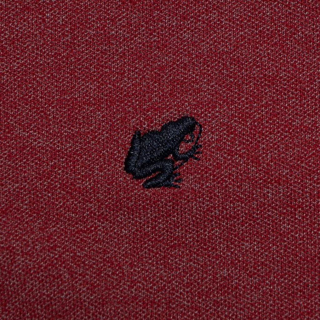 GIORDANO Women's Frog Polo (05313700) - 45 - Melange Signature Red