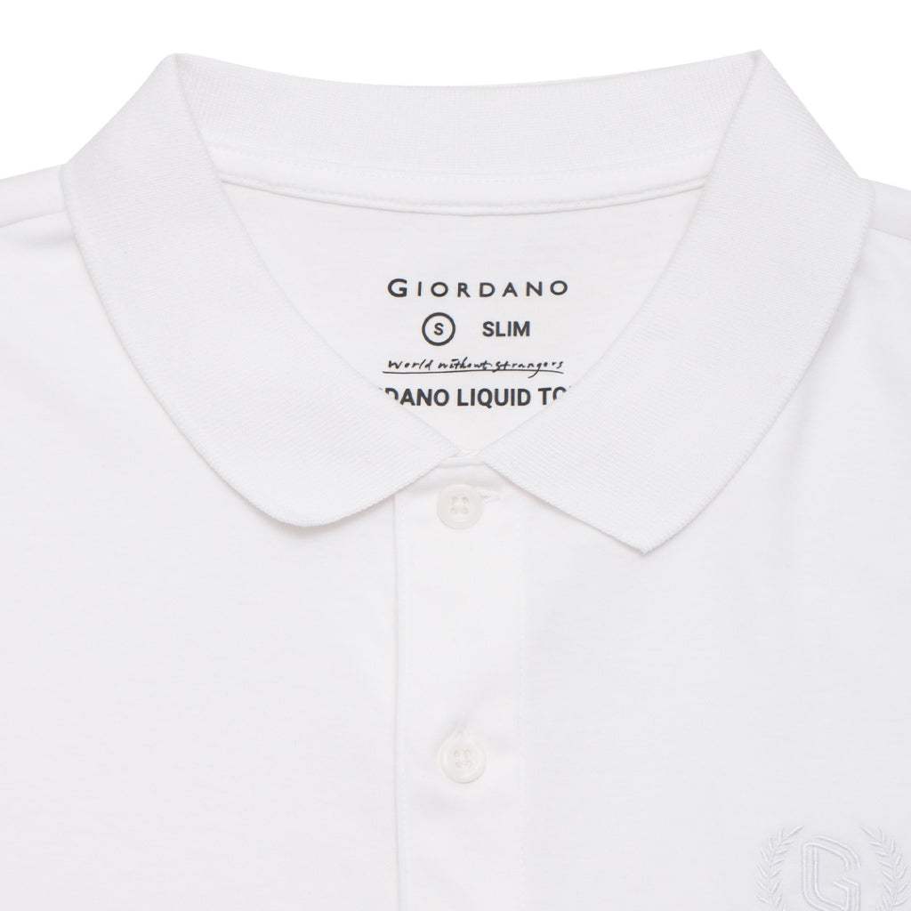 GIORDANO Men's Liquid Touch Polo (01012291) - 67 - Signature White