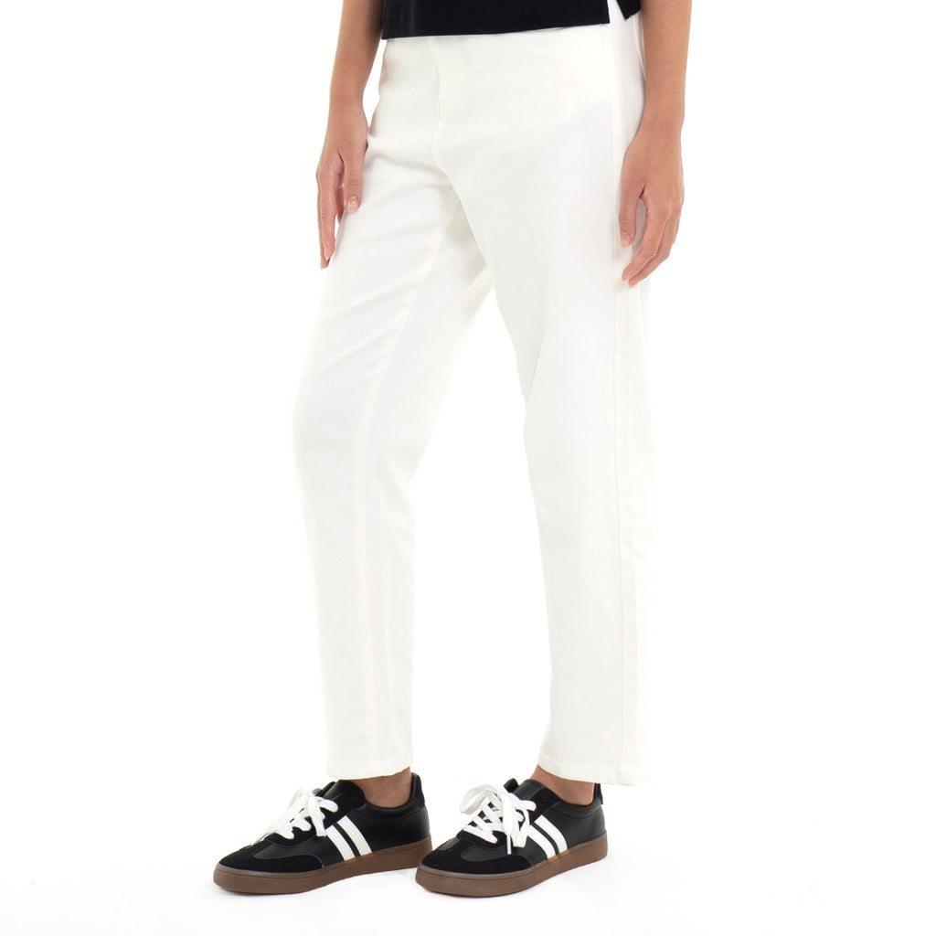 Women's High Waist Straight Fit Audrey Pants (05424005) - 11 - Albumen White