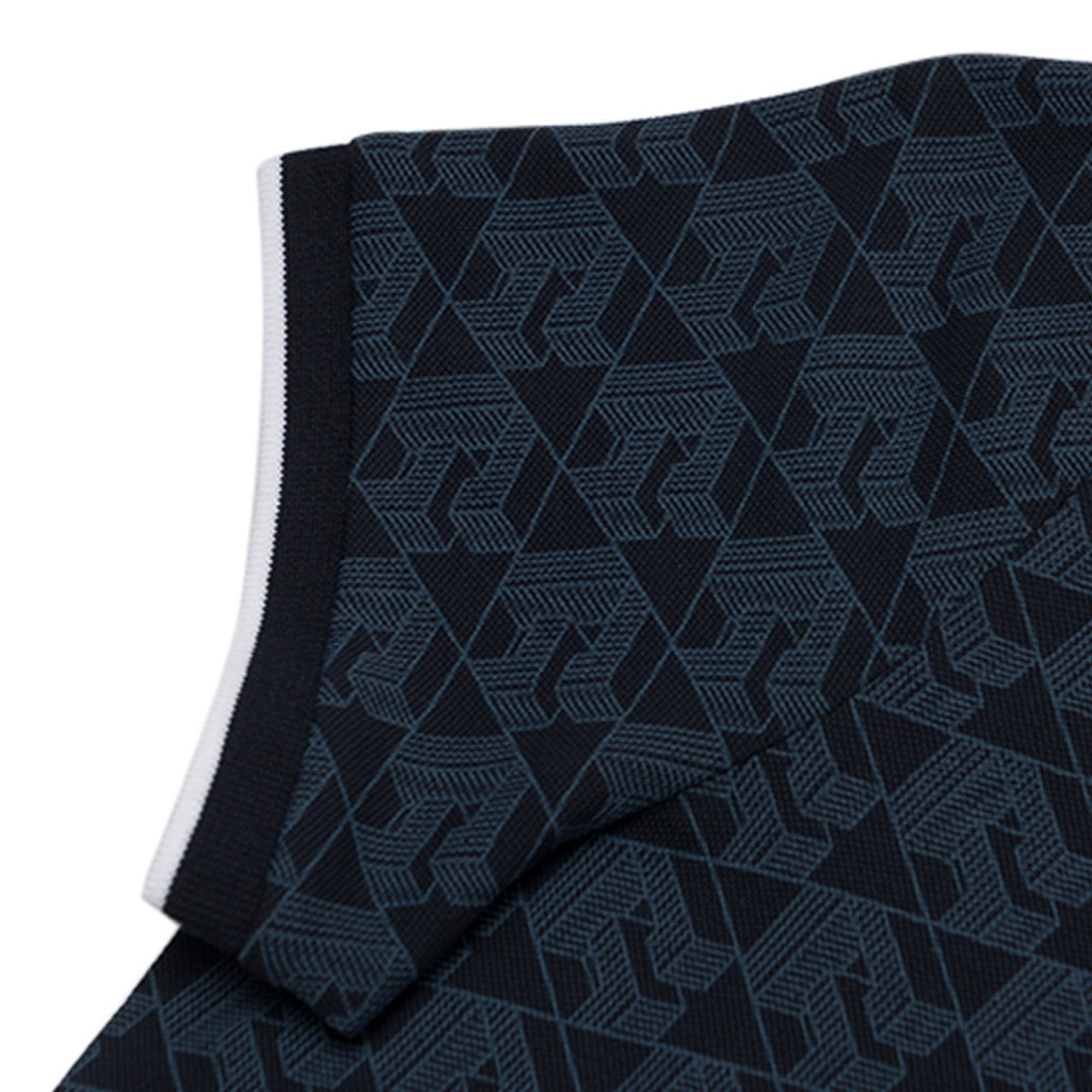 GIORDANO Women's Classic Man  All Over Print Polo (05314234) - 11 - Signature Navy