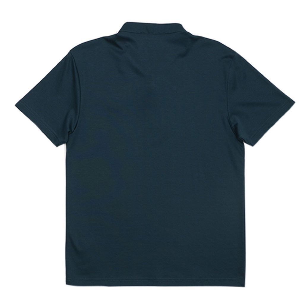 Men's Embroidery Henley Tee (01024644) - 04 - Emerald Green