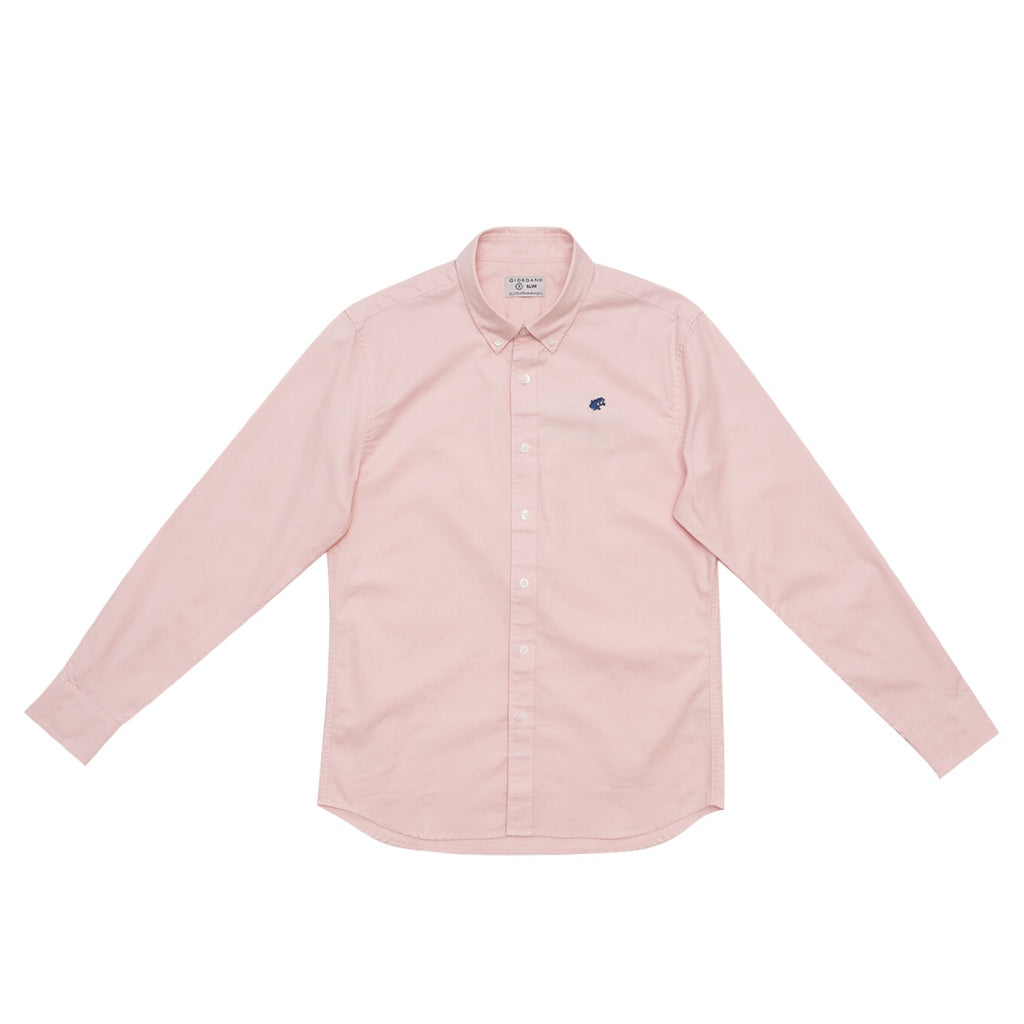 GIORDANO Men's Frog Long Sleeves Oxford Shirt  (01045027)