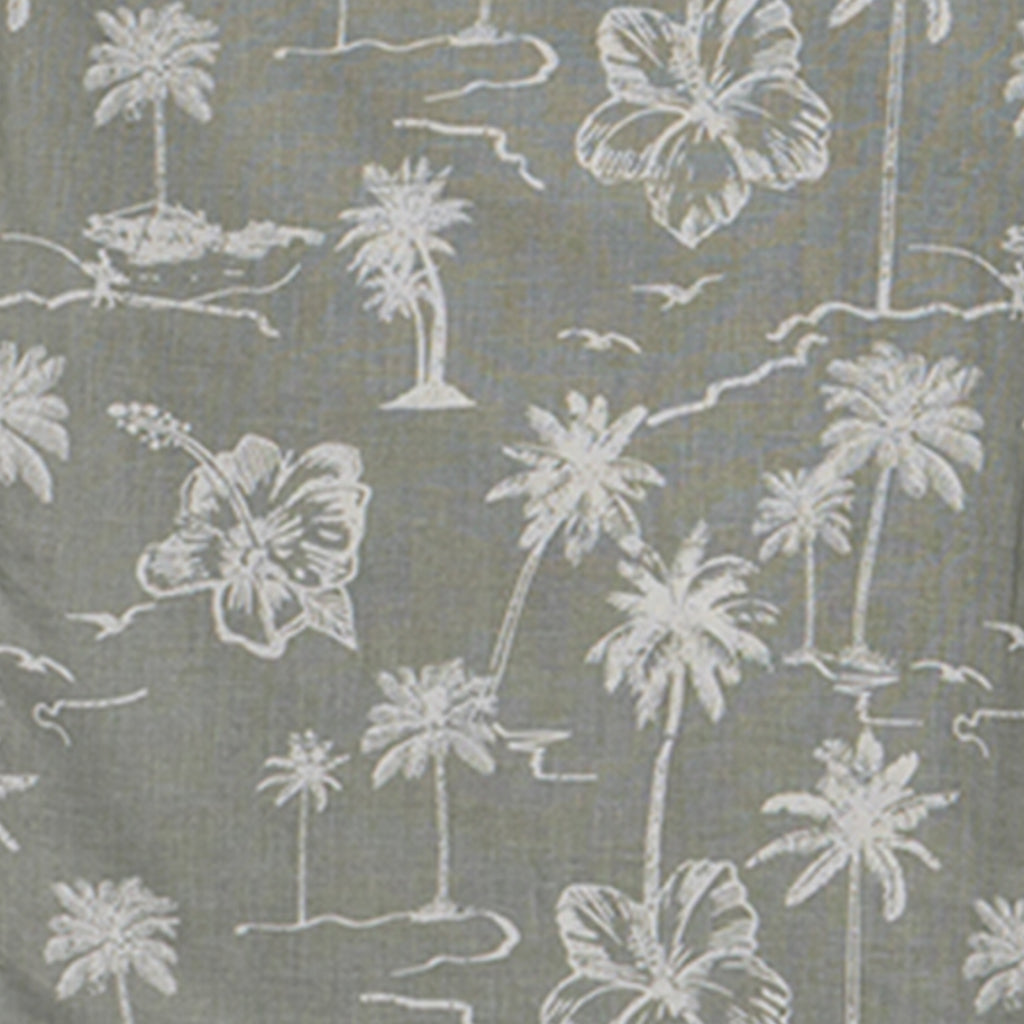 GIORDANO Men's Linen Cotton Poplin Short Sleeves All Over Print Shirt (01045206)