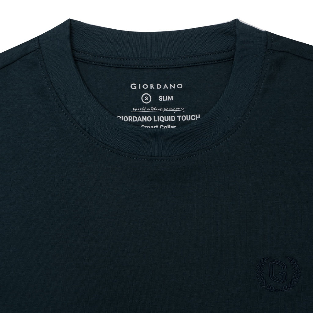 GIORDANO Men's Liquid Touch Crew Neck Tee (01023802) - 21 - Emerald Green