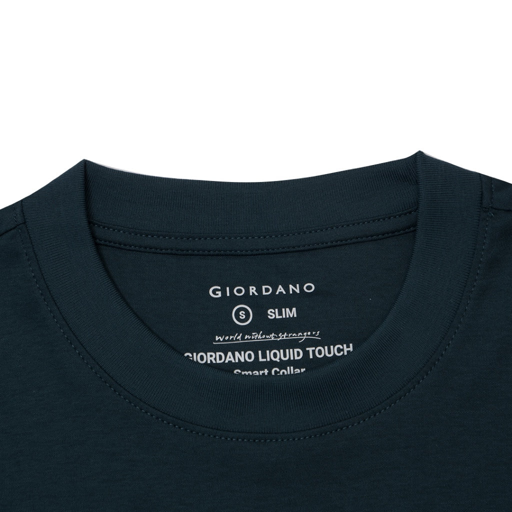 GIORDANO Men's Liquid Touch Crew Neck Tee (01023802) - 21 - Emerald Green
