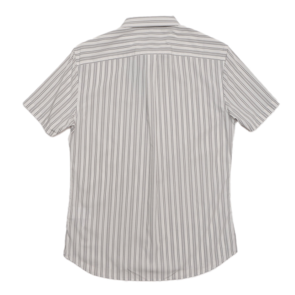 GIORDANO Men's Twill Slim Fit Short Sleeves Shirt (01045214)
