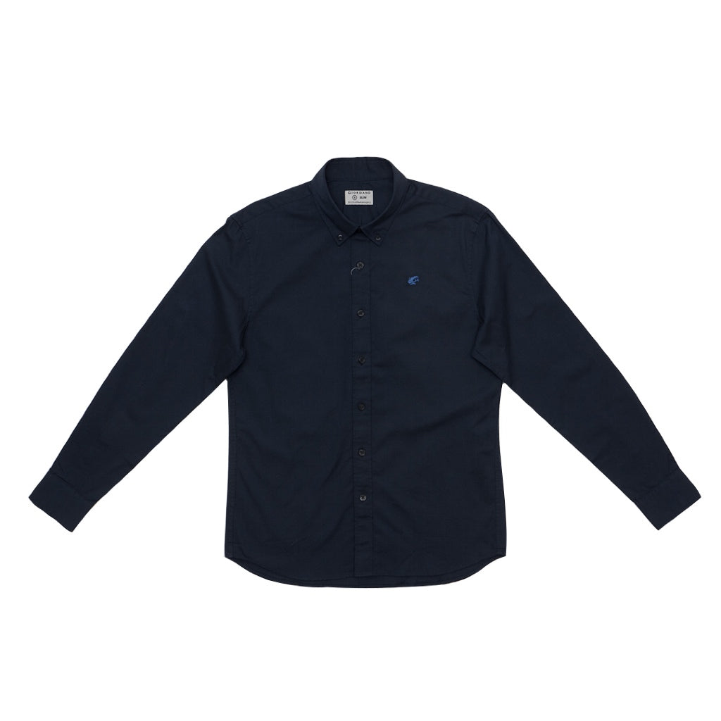 GIORDANO Men's Frog Long Sleeves Oxford Shirt  (01045027)