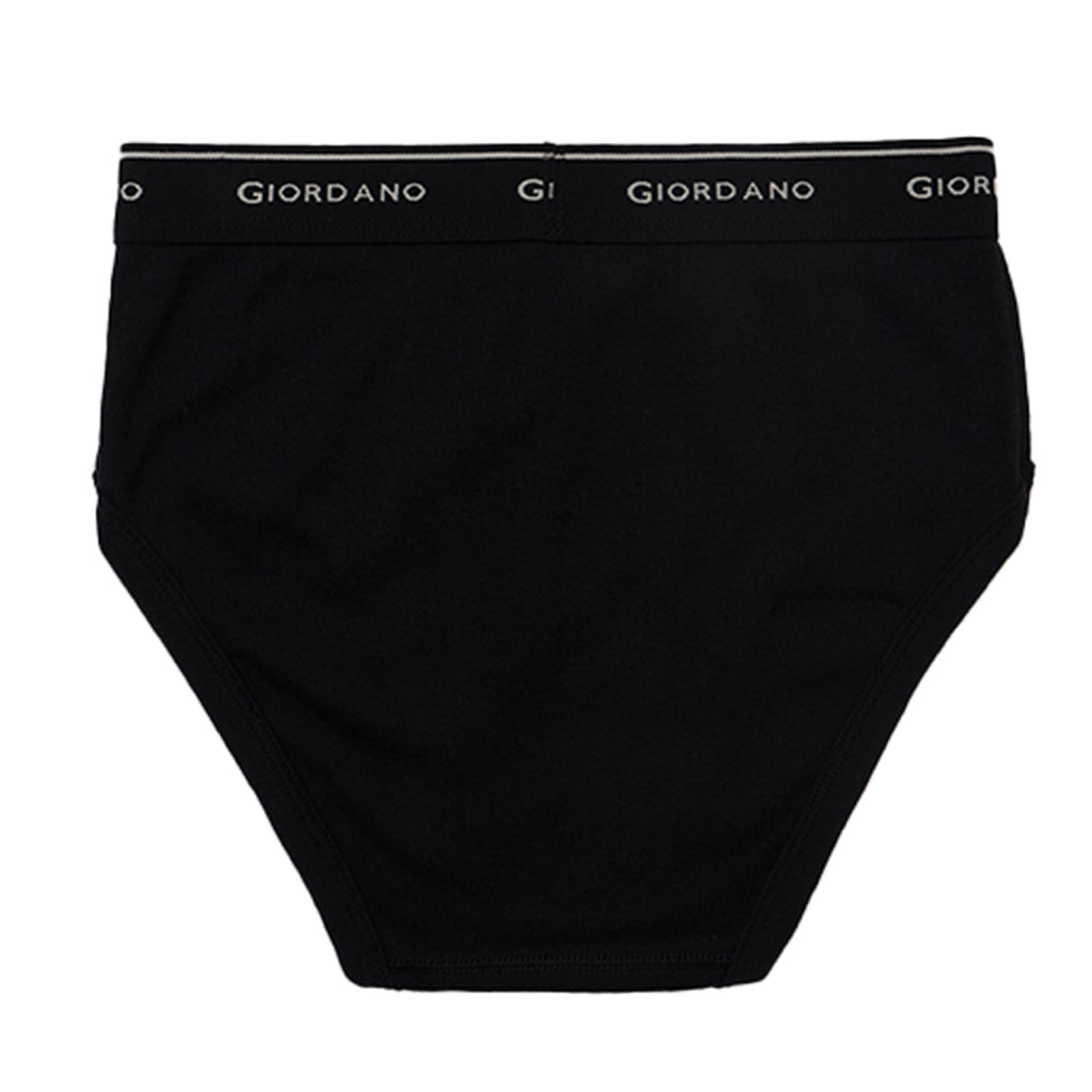 GIORDANO Men's Cotton Ribbed 6 in a Pack Essential Classic Brief (01175114)