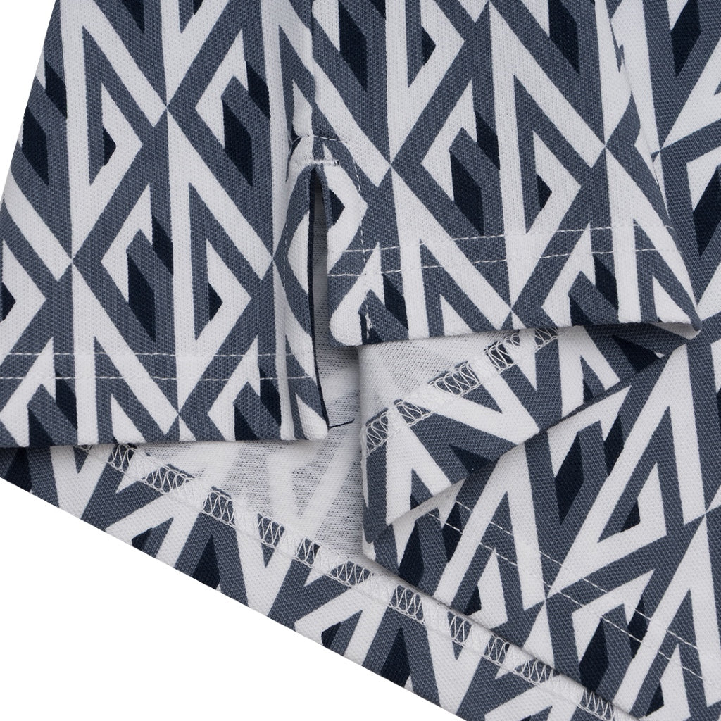 GIORDANO Men's Cotton Lycra All Over Print Polo (01015234)