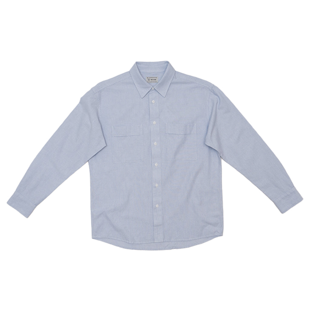 GIORDANO Men's Cotton Oxford Relax Fit Long Sleeves Shirt (01045003)