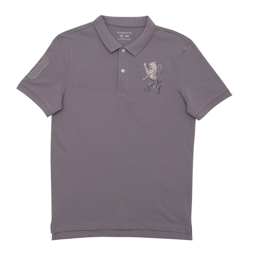 GIORDANO Men's 3D Lion Polo (01015222)