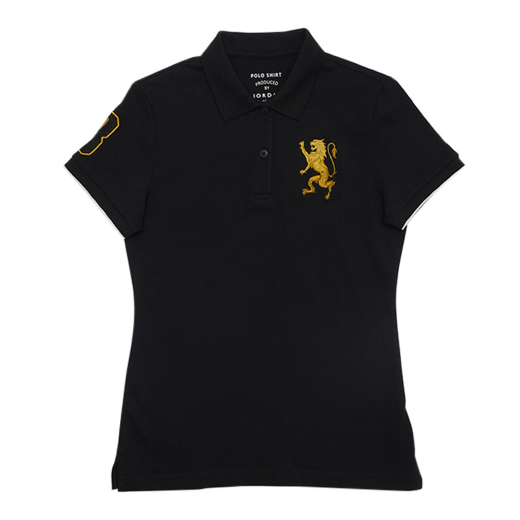 GIORDANO Women's 3D Lion Polo (05314222) - 48 - Signature Black
