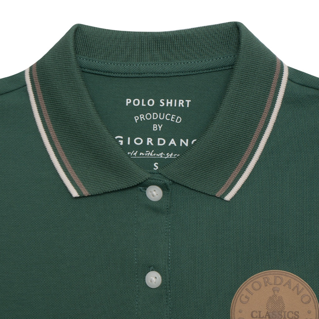 Women's Classic Man Embroidery Bold Polo (05314232)  - 14 - Smoke Pine