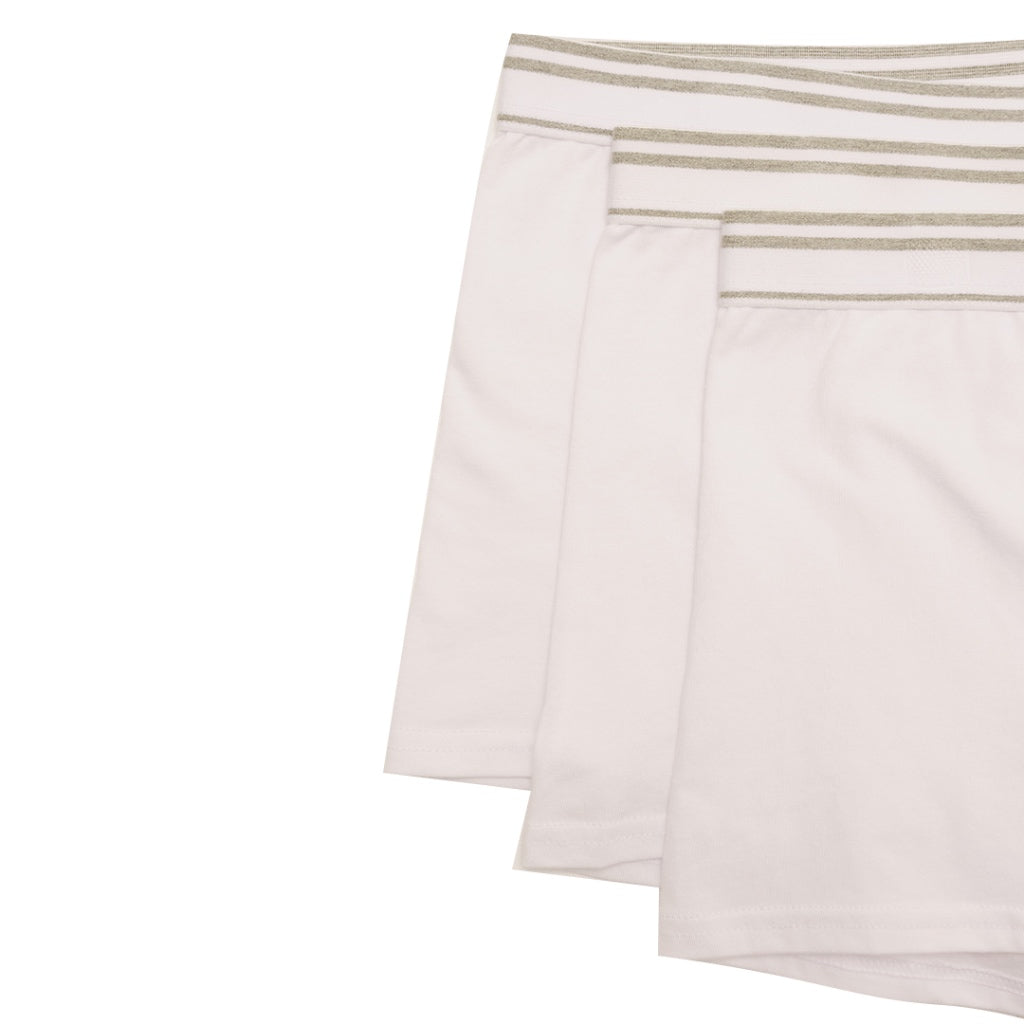Men's Cotton Spandex Jersey Boxer Brief (01174113) - 01 - Signature White