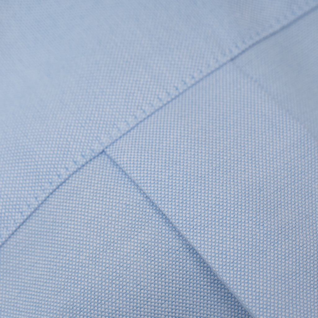 GIORDANO Men's Cotton Wrinkle Free Long Sleeves Oxford Shirt (01044025) - 43 - Blue