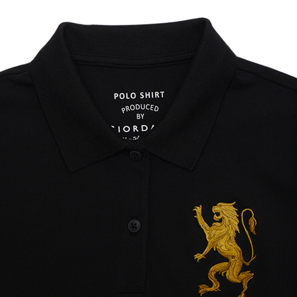 GIORDANO Women's 3D Lion Polo (05314222) - 48 - Signature Black