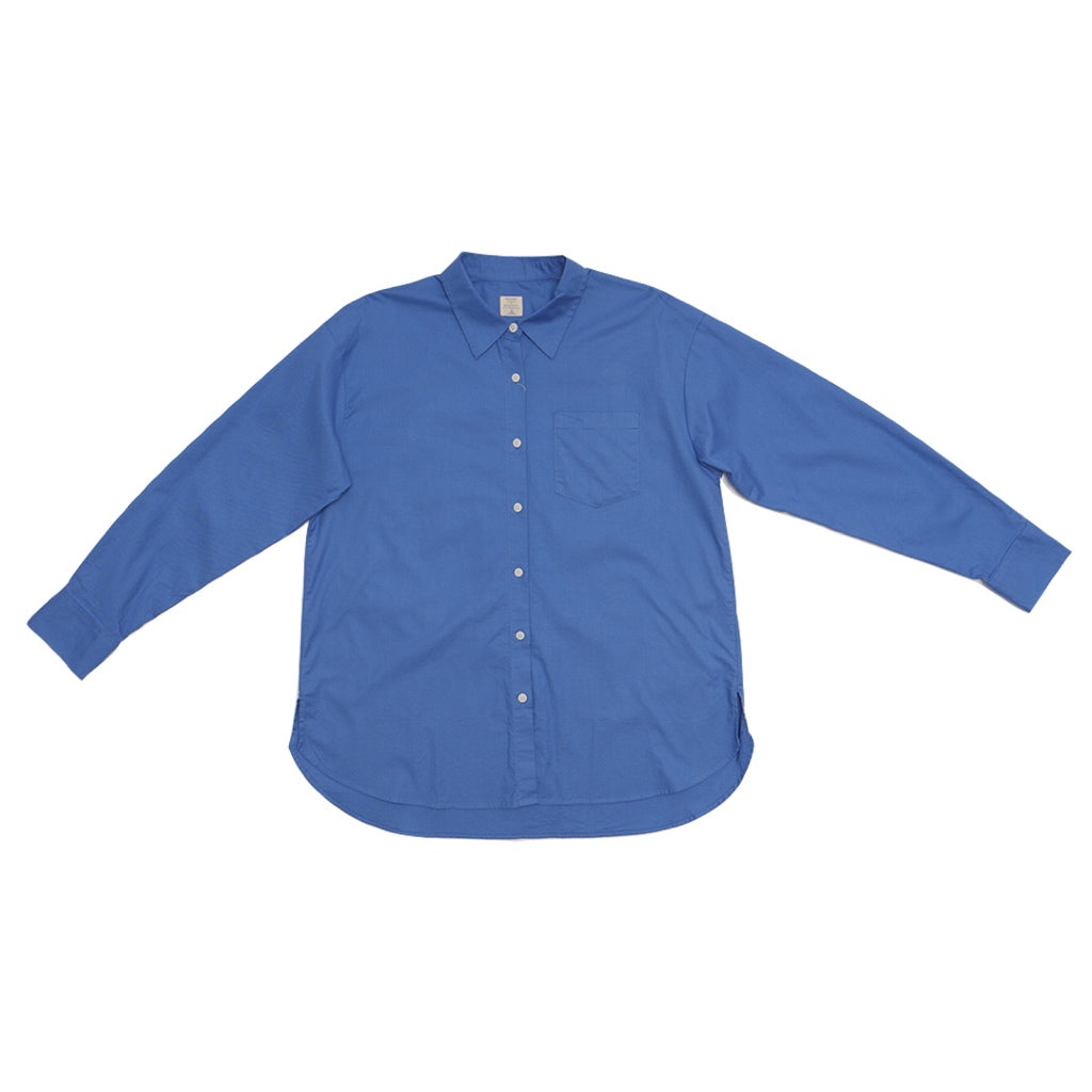 GIORDANO Women's Stretch Oxford Long Sleeves Loose Fit Shirt  (05345002)